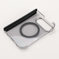 Étui de téléphone magnétique JOYPORODO B351, coque semi-transparente mate en PC, charge sans fil pour iPhone Duo pour la série Samsung