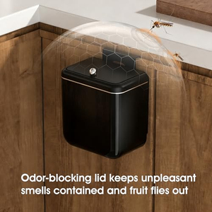 Cubo de Basura Moderno para Cocina, de Pared, Gran Capacidad, con Tapa, para Colgar en la Encimera, Especializado para Desechos de Alimentos, Ecológico - Product Image 5