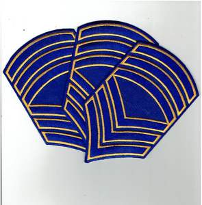 Uniformes à bordure cousue avec emblème de sergent et de sergéant en chevron, barres brodées, patchs de qualité supérieure en tissu sergé - Product Image 5