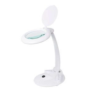 Loupe de bureau LED SAA en gros avec support d'outils intégré et couvercle rabattable pour soins personnels - Product Image 2