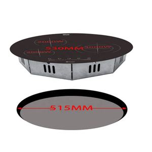 Placa de Inducción Redonda de 3 Zonas Integrada - Product Image 6