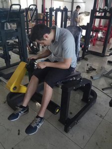 Phòng tập thể dục thiết bị tập thể dục Tấm nạp ngồi Dip Máy tricep/bicep Báo Chí xuống máy - Product Image 5