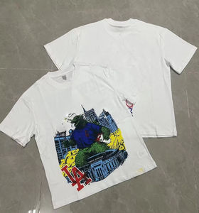 เสื้อยืดคอกลมโอเวอร์ไซส์ผู้ชาย ผ้าฝ้าย 100% นุ่มสบาย แขนสั้น ไหล่ตก ระบายอากาศ แห้งเร็ว ไม่ยับ - Product Image 2