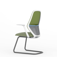 Silla de trabajo de altura ajustable de fabricante, silla de conferencia de ordenador, muebles de personal de oficina, silla de malla con respaldo medio