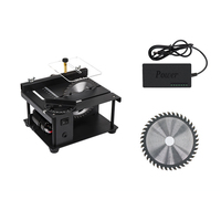 Mini scie à table électrique industrielle, modèle DIY avec moteur sans balais et tension réglable pour le travail du bois