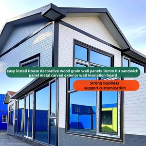 แผงแซนวิชแผงโลหะฉนวนกันความร้อนมีความหนาแน่นสูงทนต่อน้ำมาตรฐาน CE ISO - Product Image 3