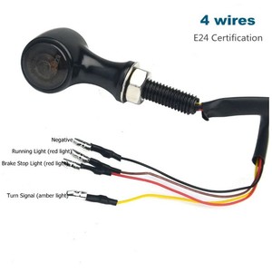 Nouveau <span class=keywords><strong>clignotant</strong></span> arrière <span class=keywords><strong>LED</strong></span> 12V trois-en-un pour moto, intégré aux <span class=keywords><strong>feux</strong></span> <span class=keywords><strong>de</strong></span> positionnement et <span class=keywords><strong>de</strong></span> freinage - Product Image 4