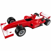 Modèle de sculpture de voiture de course F1 en résine de fibre de verre - Cadeau d'affaires et ornement extérieur pour salles d'exposition et événements