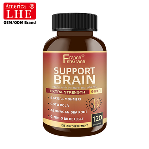 Fabricante de Suplementos Nutracéuticos para el Apoyo Cerebral, 9 en 1, Ashwagandha, Enfoque, Memoria, Energía, 120 Cápsulas de Apoyo Cerebral - Product Image 1