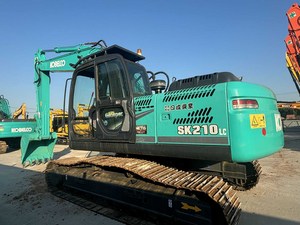 Excavatrice hydraulique Kobelco SK210 d'occasion, chantier de construction lourd, travaux de terrassement, machine efficace et durable en bon état - Product Image 3