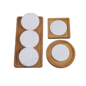100% coton biologique rond hypoallergénique bambou démaquillant tampons pour le visage pur coton cosmétique coton tampons - Product Image 1