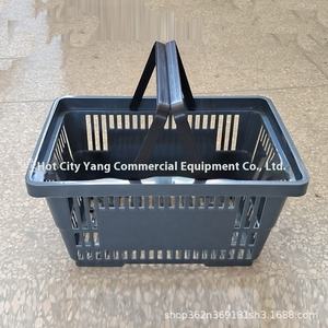 防水プラットフォームスチールPU,2022新品<span class=keywords><strong>30KG</strong></span>ブルーメタルショッピングトロリースーパーマーケットコンビニエンスストアショッピングカート630*440*900 - Product Image 4