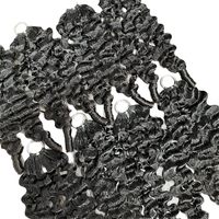 Extensiones de Cabello Virgen Indio 10A con Cutícula Alineada para Crochet, Cabello Indio para Trenzas Sin Nudos, Cabello Rizado Pre-Enlazado para Tejer
