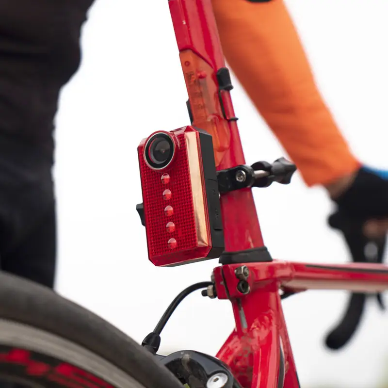 HD 12 MP Fahrrad-Rückfahrkamera LED Rücklicht WLAN Nachtsicht-Mountainbike-Kamera wasserdichte Stahlkonstruktion Strombatterie