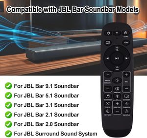Replacement Remote Control for <strong>JBL</strong> <strong>Bar</strong> Compatible with <strong>JBL</strong> 5.1 9.1 3.1 <strong>2.1</strong> 2.0 Soundbar and JBL2GBAR51IMBLKAM Soundbar System - Product Image 4