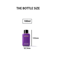 Flacon de parfum carré en verre avec pompe pulvérisatrice sérigraphiée et boîte