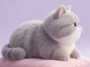 Peluche chat réaliste en coton PP, faite à la main, douce, pour garçons et filles, idéale pour un anniversaire - Product Image 3