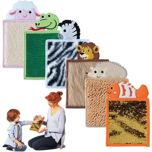 2023 High Quality Floor Mat Cloth Anti Slip Design Animal Style Customized Animal Sensory Textured Mini Mats for kids