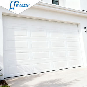 Porte de garage sectionnelle automatique de luxe moderne Master Well Remote Classical pour usage commercial extérieur avec isolation - Product Image 1