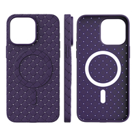 Étui magnétique en TPU tissé haut de gamme et élégant pour iPhone 17/16/15/14/13 Pro Max, design sportif, antichoc