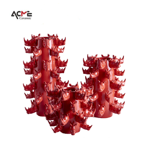 Vase à fleurs en céramique et en porcelaine décoré en forme de rhinocéros mignon pour bureau à domicile et cuisine Vase décoratif Dolomite <span class=keywords><strong>Flora</strong></span> - Product Image 1