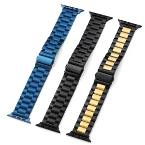Good Price Solid Metal Strap For Apple Watch Band 45mm 41mm 316l Stainless Steel Wristband Correa For Iwatch Series 8 Band