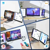 Moniteur portable 14 pouces S1 1080p IPS FHD LCD, extension d'écran double pour ordinateur portable, plug-and-play, recharge pratique pour ordinateur portable et téléphone