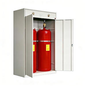 نظام إطفاء حريق أوتوماتيكي عالي الجودة <span class=keywords><strong>FM200</strong></span> مع خزانة مزدوجة الأبواب للمستودعات، معدات إطفاء الحريق سعة 90 لتر - Product Image 3