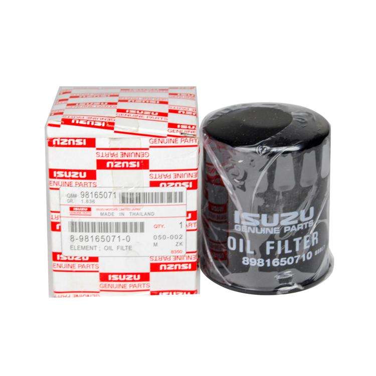 自動車オイルフィルター8-98165071-0いすゞ4jj1-tcx tfr85 d-max mux用