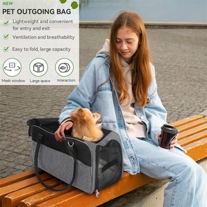 Bolsa de Transporte para Mascotas, para Viajes y Aventuras al Aire Libre, Transpirable, de Poliéster, con Cierre de Cremallera - Product Image 2