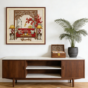 Kits de broderie au point de croix imprimé style chinois pour salon, <span class=keywords><strong>toile</strong></span> Aida 16/14/11CT, fils <span class=keywords><strong>DMC</strong></span>, kit de broderie, <span class=keywords><strong>toile</strong></span> à <span class=keywords><strong>broder</strong></span> - Product Image 2