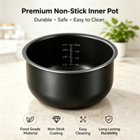 Cuisinière à pression électrique pour usage domestique, coque extérieure en acier inoxydable, préréglages numériques, modes de cuisson multiples, OEM disponible
