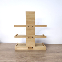 Mobilier de table en bambou personnalisé, conception de comptoir, présentoir de vernis à ongles, vitrine pour présentation cosmétique