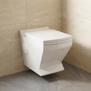 Cuvette de toilette murale en céramique, pas cher, pour salle de bain, WC européen, une pièce, housse de siège souple, cuvette de toilette murale, articles sanitaires - Product Image 2