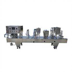 Machine d'emballage haute précision pour boîtes à repas rapides en plastique PP à quatre compartiments et bols en aluminium, remplissage et scellage de précision - Product Image 1
