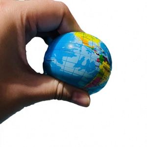 Global Balls <b>Fidget</b> Jumbo Pu Foam Earth Map Kawaii Stress Slow Rising Squishy Ball Squeeze Toys - Product Image 2