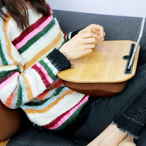 Table de <span class=keywords><strong>lit</strong></span> <span class=keywords><strong>portable</strong></span> en bambou Samexi, <span class=keywords><strong>support</strong></span> pour <span class=keywords><strong>ordinateur</strong></span> <span class=keywords><strong>portable</strong></span>, bureau de lecture pour utilisation au <span class=keywords><strong>lit</strong></span> - Product Image 3