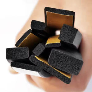 Cinta de Espuma Plana de EPDM, Sello de Goma Adhesivo Fuerte, Cinta de Espuma Negra de una Sola Cara, Sello de Aislamiento Anticolisión - Product Image 1