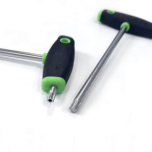 <b>T</b>-Handle Torx <b>Key</b> Driver Set T10 T15 T20 T25 T27 T30 T40 T45 T50 9pc Chrome Vanadium Steel - Product Image 1