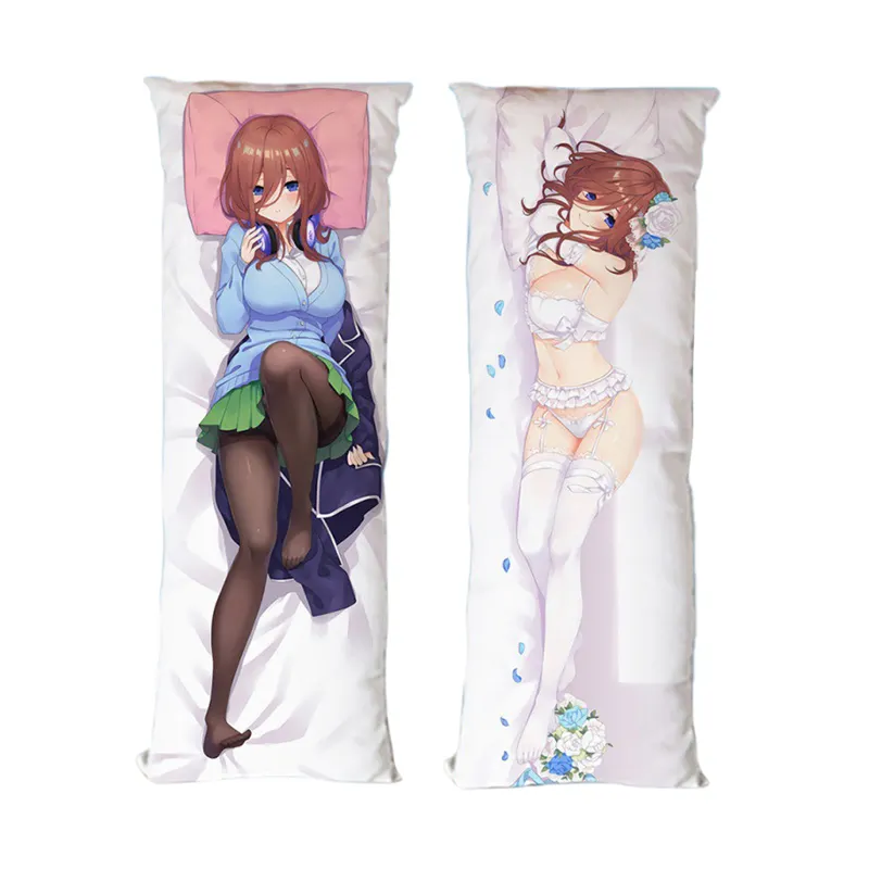 Hot Japanese anime pillow double side polyester custom anime body pillow cases