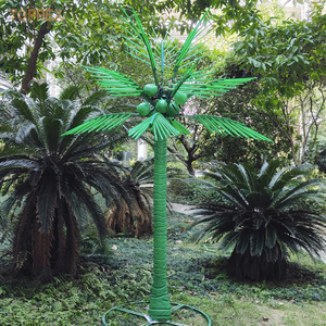 Envío Rápido, Árbol <span class=keywords><strong>de</strong></span> <span class=keywords><strong>Coco</strong></span> Artificial <span class=keywords><strong>de</strong></span> PVC Verde <span class=keywords><strong>de</strong></span> 3 Metros para Exteriores, con Luces LED Regulables con Clasificación IP65, Decoración Navideña, Verano, Playa, Paraíso - Product Image 1