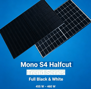 Solar Fabrik Moolar สต็อกในยูโรปรุ่น BC ซีรีส์เซลล์ครึ่งเซลล์ชนิด N‑type สีดำทั้งแผงมีประสิทธิภาพ21.43% เพื่อความยั่งยืนในเมือง - Product Image 1