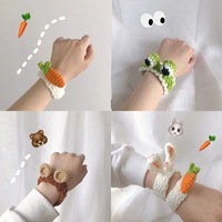 Vente chaude célébrité fini dessin animé ours Bracelet Wol tricoté à la main mignon lapin oreille Bracelet Couple cadeau créatif