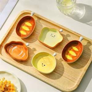 <span class=keywords><strong>Assiette</strong></span> en céramique mignonne en forme de pain, de qualité alimentaire, pour <span class=keywords><strong>la</strong></span> cuisine et les collations à <span class=keywords><strong>la</strong></span> maison - Product Image 2