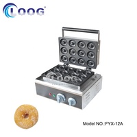 Machine à beignets commerciale, mini machine à gaufres, machine à beignets à 12 trous, antiadhésive, pour cuisines