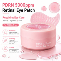 Patchs Gel Contour des Yeux au Collagène PDRN Marque Blanche 5000ppm Anti-Rides et Rides d'Expression ADN de Saumon Rétinal Contre les Yeux Gonflés et les Cernes