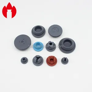 Various Size Stoppers 13mm 15mm 20mm 28mm 32mm Pharma Packing Butyl Rubber Stoppers for Antibiotics Bottle Stopper Blue Red Grey