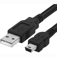 Cable USB 2.0 a Mini USB de 5 Pines, Cable de Datos USB para Cámara UC-E6 de 8 Pines