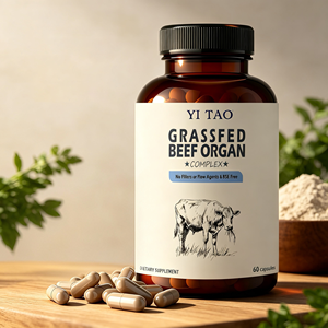 OEM/ODM own brand factory supplies <b>grass</b>-fed beef liver capsules, <b>dried</b> beef liver capsules, energy support products - Product Image 3