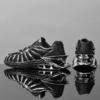 Chaussures de course pour homme, design électro-plaqué populaire 2025, semelle dorée, chaussures cool, baskets décontractées, chaussures de marche et de course pour homme